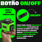 Kit Nível Laser Verde 12 Linhas 40m com Tripé + Esquadro + Suporte -  Recarregável [ENVIO FULL]