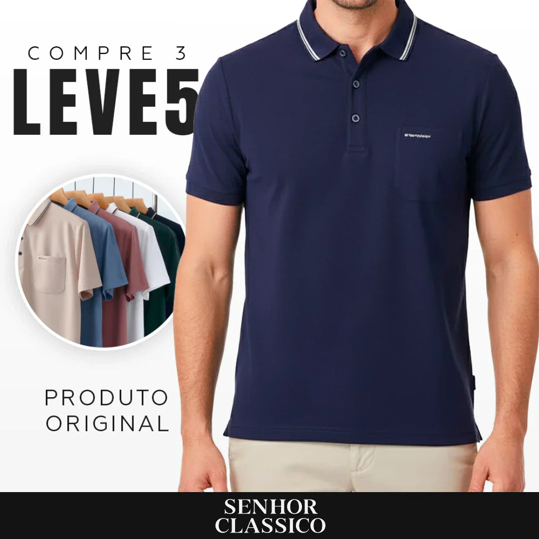 Kit 5 Camisas Masculinas Nautilus – Conforto para o Dia a Dia | Frete Grátis