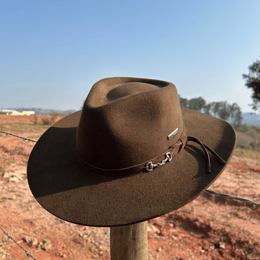 Chapéu Cavalgada Bridão Feltro Marcatto Tabaco 14148