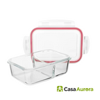 Kit 15 Potes Herméticos de Vidro + 10 Copos de Vidro Aruba de Brinde