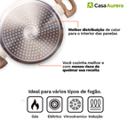 Kit Cozinha dos Sonhos: 9 Panelas Ceramica + 13 Utensílios de Brinde