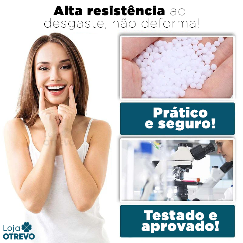(Compre 1 Leve 2) Lente Dental Ajustável - Inferior e Superior | BRINDE CAPINHA PROTETORA + FRETE GRÁTIS!