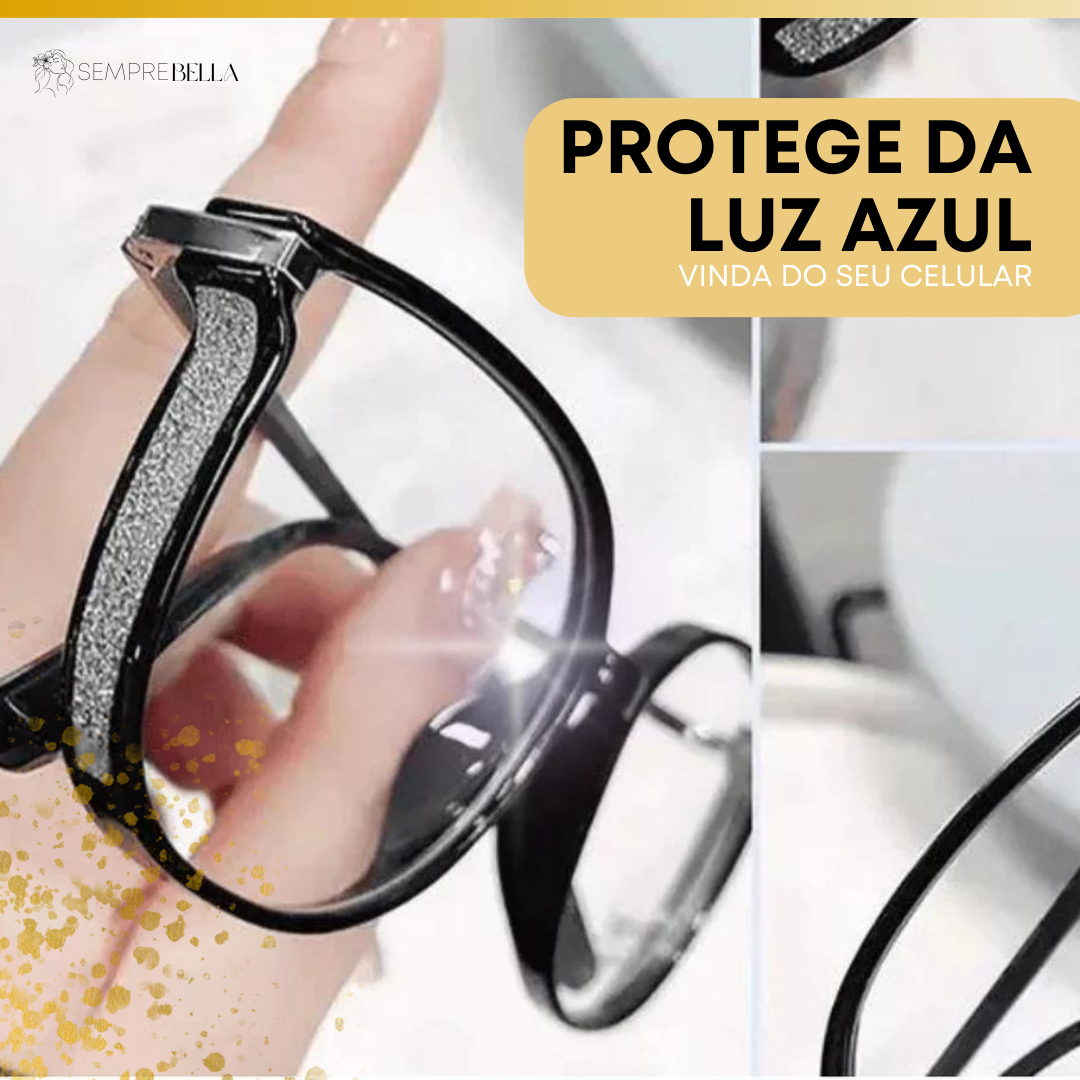Óculos Multifocal Crystal Fashion - Se Adapta Ao Seu Grau (Compre 1 Leve 2 + Brinde Capinha Protetora)