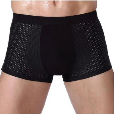 (8 Cuecas Pelo Preço de 4) Cueca Box com Tecido Respirável + Carteira Slim + Relógio All Black