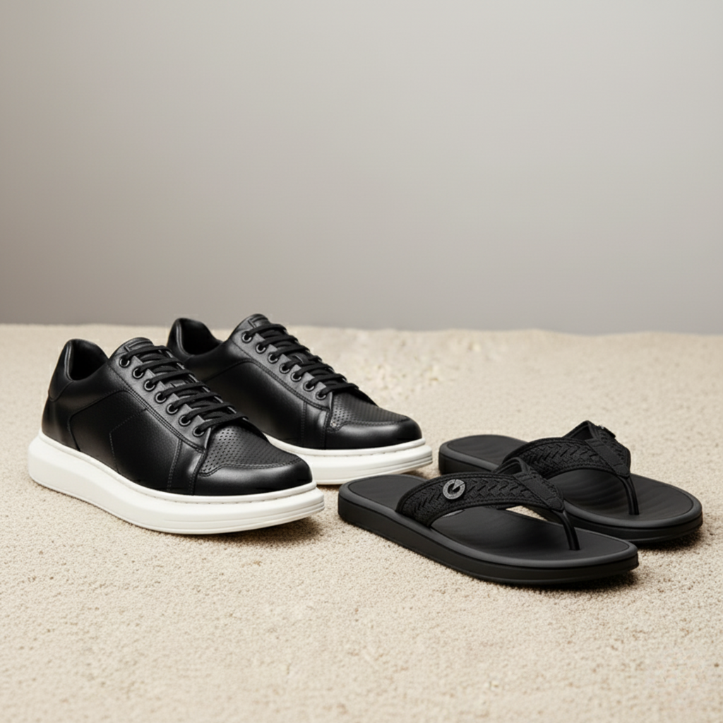 Kit Ferracini Sapatênis Ortopédico + Chinelo Massageador [Envio Nacional]