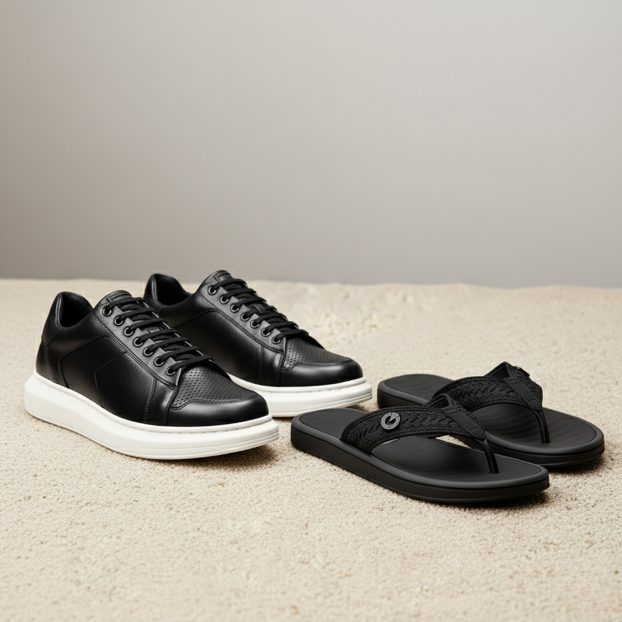 Kit Ferracini Sapatênis Ortopédico + Chinelo Massageador [Envio Nacional]