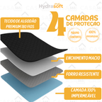 Jogo de Cama Impermeável Hydra Soft™ – Capa Protetora contra Líquidos, Suor e Manchas (Kit com Unidades Adicionais Inclusas)