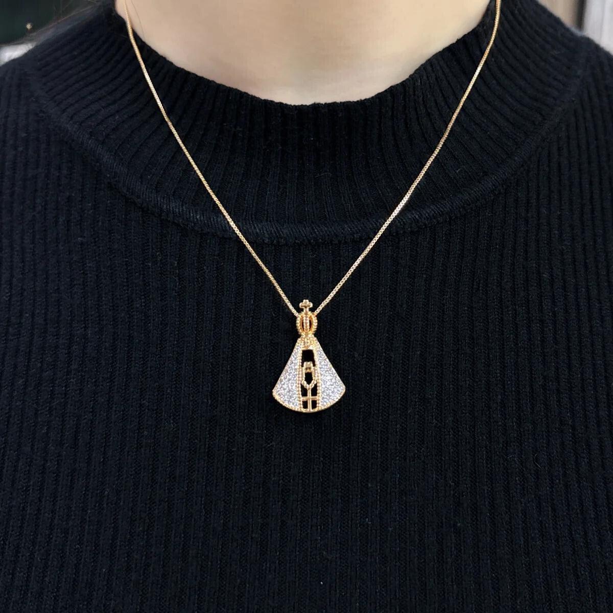 Colar Nossa Senhora Aparecida - Dupla Face