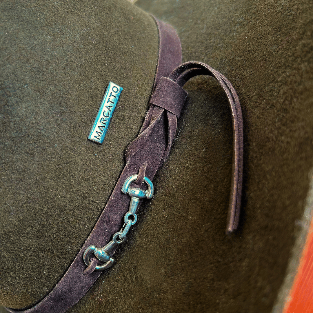 Chapéu Cavalgada Bridão Feltro Marcatto Tabaco 14148