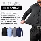 Kit 4 Camisas Ultra tec + 4 Calças Gentleman + Brinde Relogio de Couro