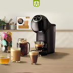 Combo Cafeteira Dolce Gusto Genio S Plus + 4 Xícaras Vidro Duplo de Brinde