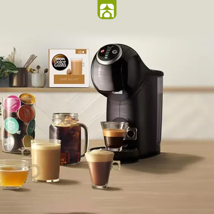 Combo Cafeteira Dolce Gusto Genio S Plus + 4 Xícaras Vidro Duplo de Brinde