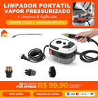Limpador a Vapor Pressurizado Turbo 2500W Bivolt – Potência e Eficiência na Limpeza