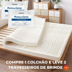 Colchão de Látex Ortopédico Confortável + 2 Travesseiros de Brinde - Direto da Fábrica
