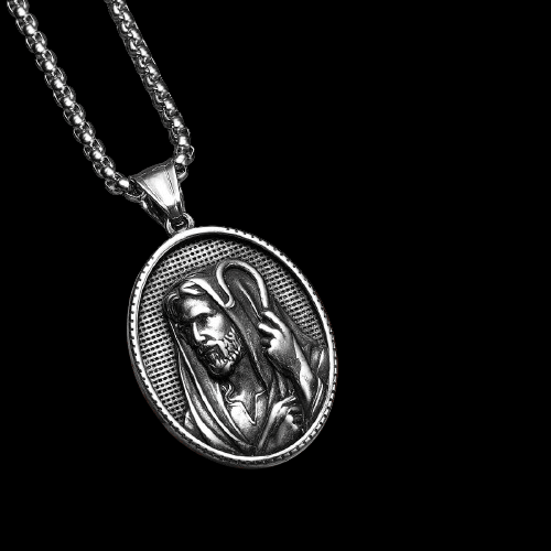 Colar Religioso Cristão Puro Pastor Jesus Cristo