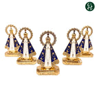 (OFERTA EXCLUSIVA) Imagem Nossa Senhora Aparecida - Dupla Face com Manto de Zircônia