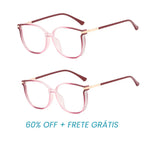 Óculos Multifocal Crystal Fashion - Se Adapta Ao Seu Grau (Compre 1 Leve 2 + Brinde Capinha Protetora)