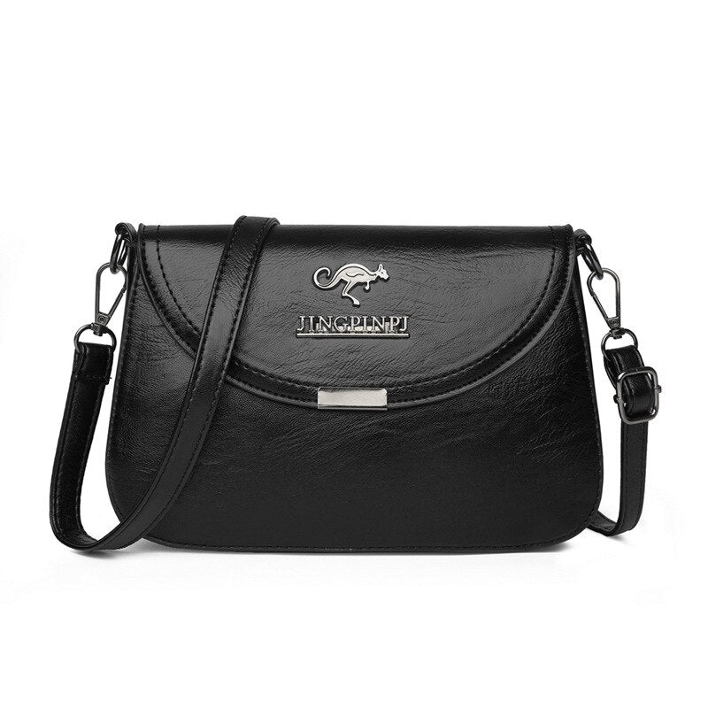 Bolsa Feminina Transversal de Couro Legítimo - Elegancy