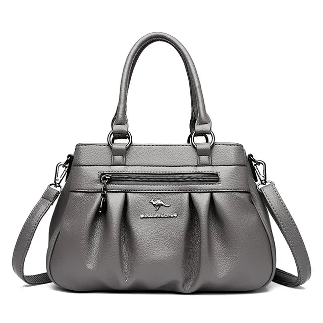 Bolsa Feminina de Couro Legítimo - Roma