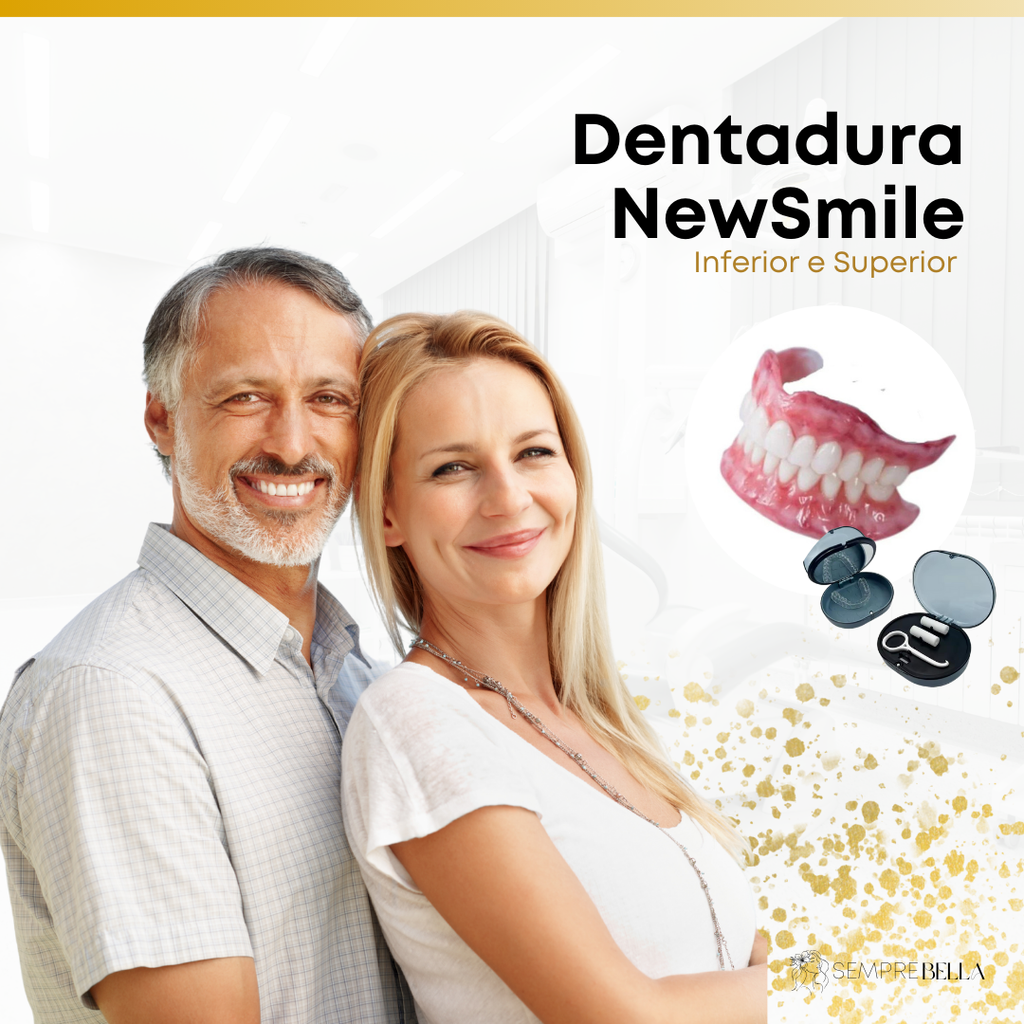 Dentadura Universal NewSmile | Ajustável e Adaptativel (Compre 1 Peça leve 2)
