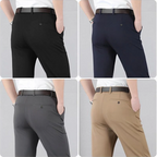 Kit 4 Calças Social Clássica Alfaiataria Gentleman + Brinde Cinto Social Couro