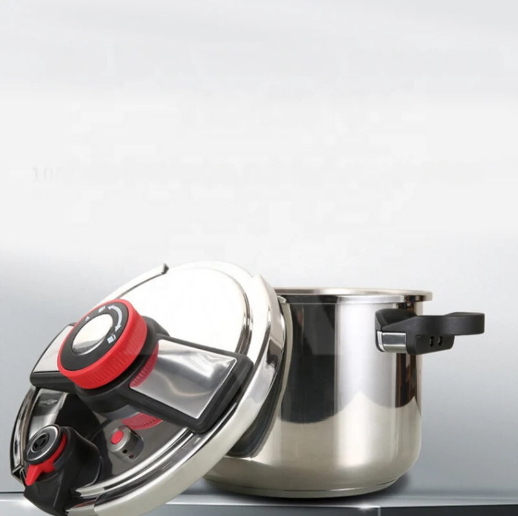 (PAGUE 1 LEVE 2) Panela de Pressão de Aço Inoxidável - À Prova De Explosões + BRINDE: Kit Utensílios