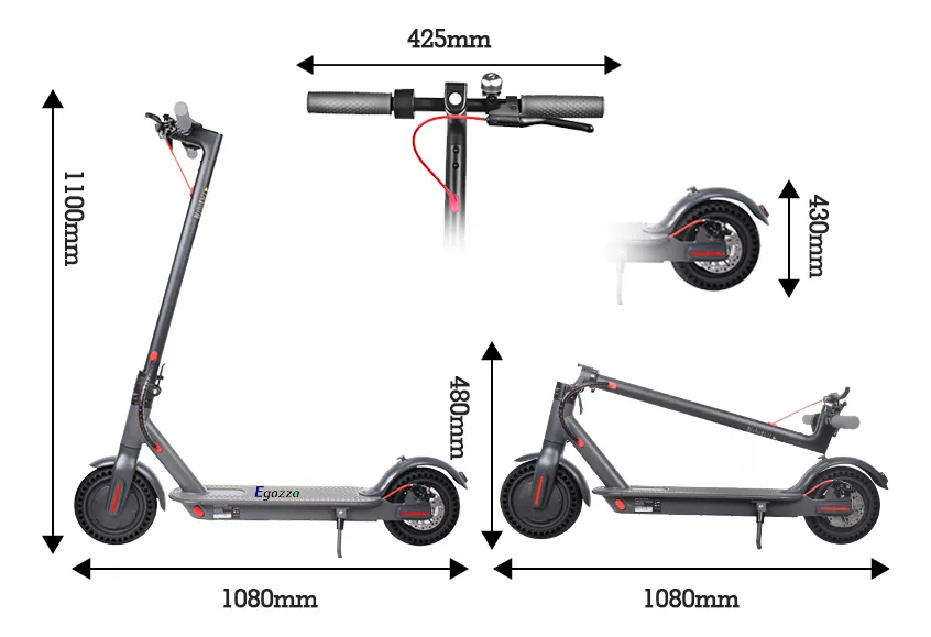 Patinete Elétrico Scooter De Alumínio com App Bluetooth