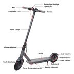 Patinete Elétrico Scooter De Alumínio com App Bluetooth