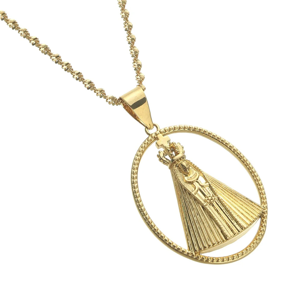 Colar Aparecida - Virgem Maria - FRETE GRATUITO