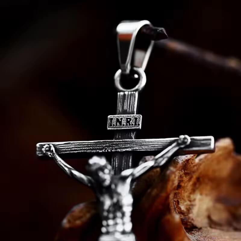 Colar Jesus Cristo Crucificado Prata