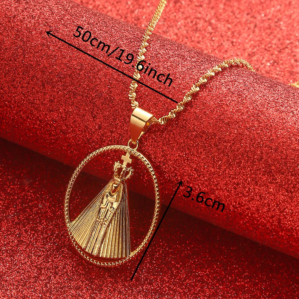 Colar Aparecida - Virgem Maria - FRETE GRATUITO