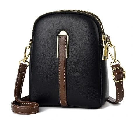 Bolsa Compacta Feminina em Couro Legítimo - Serena