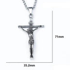 Colar Jesus Cristo Crucificado Prata