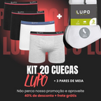 Kit 20 Cuecas Original + Brinde 3 Pares de Meia