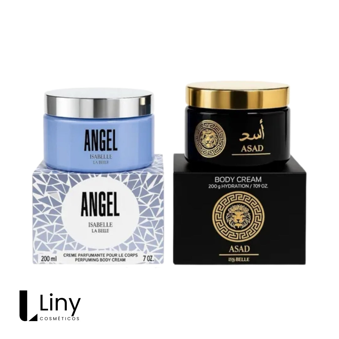 COMPRE 1 LEVE 2 Creme Hidratante - ANGEL + Asad Lattafa - Alta Fixação (250ml)