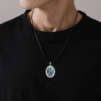 Colar Arcanjo Miguel de Prata 925