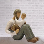 Escultura Pai e Filho