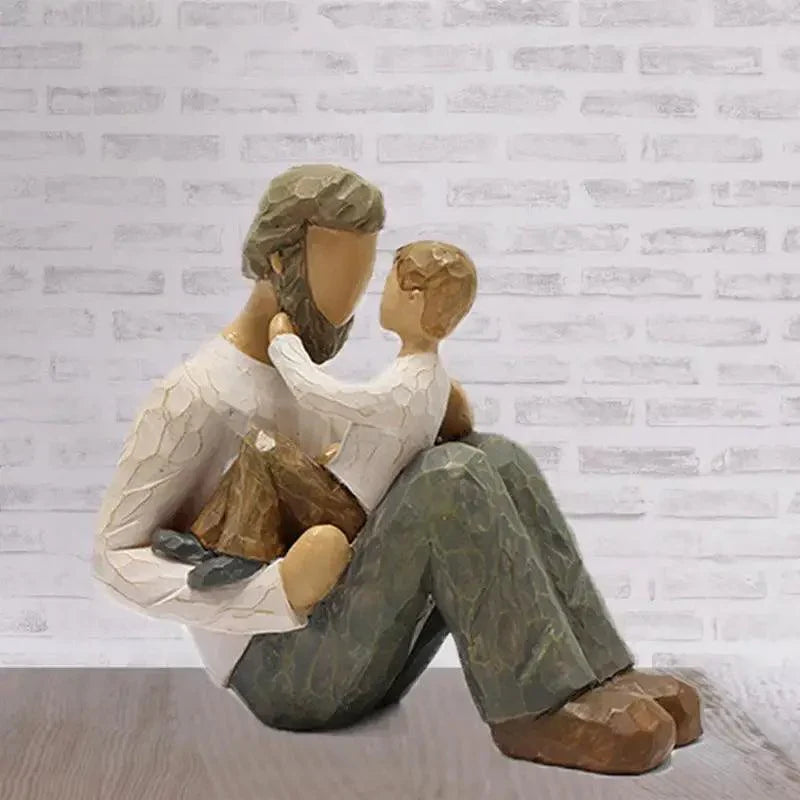 Escultura Pai e Filho