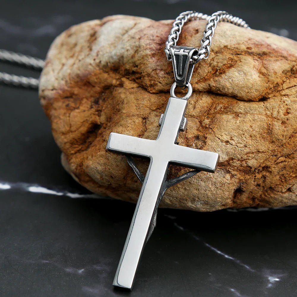 Colar Jesus Cristo Crucificado Vintage