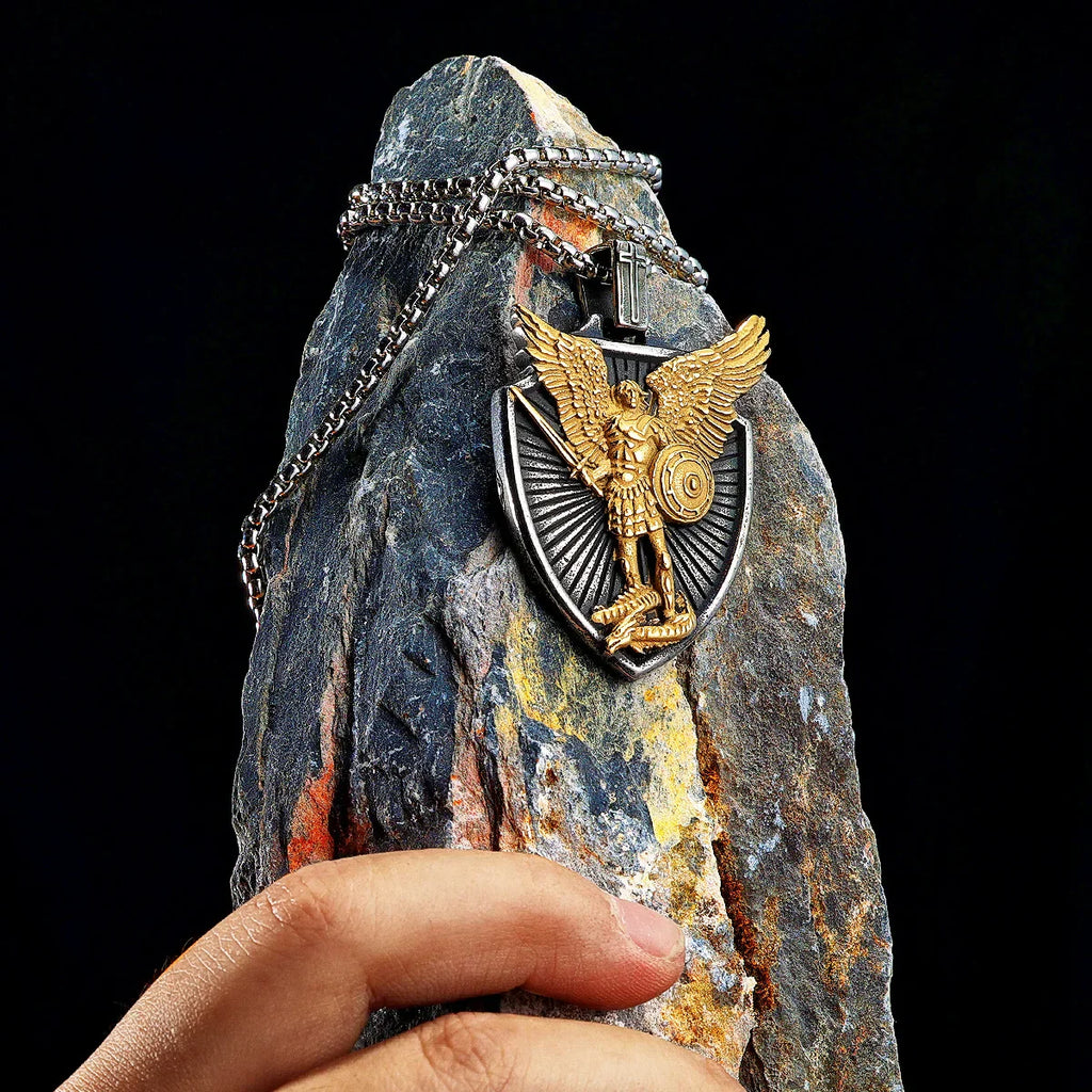 Colar Arcanjo Miguel Asas