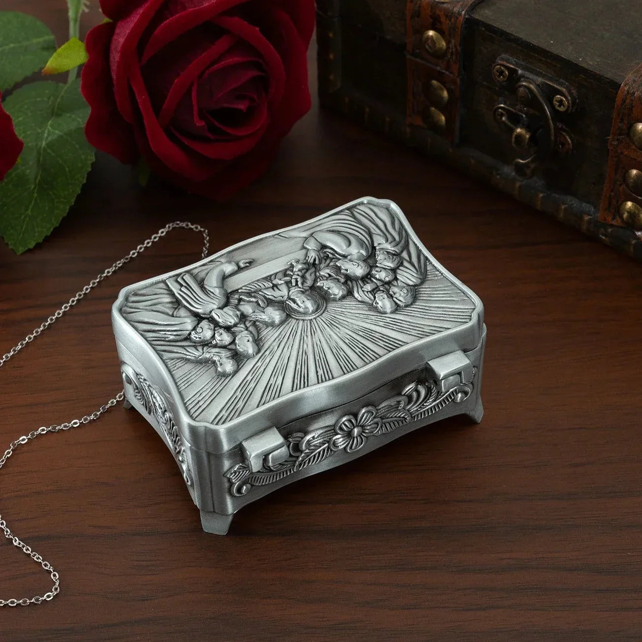 Porta-jóias Última Ceia de Metal - Presente Criativo