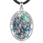 Colar Arcanjo Miguel de Prata 925