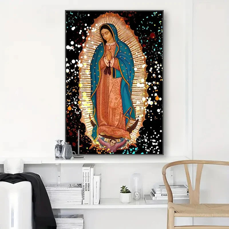 Quadro Canvas em Algodão Virgem Maria