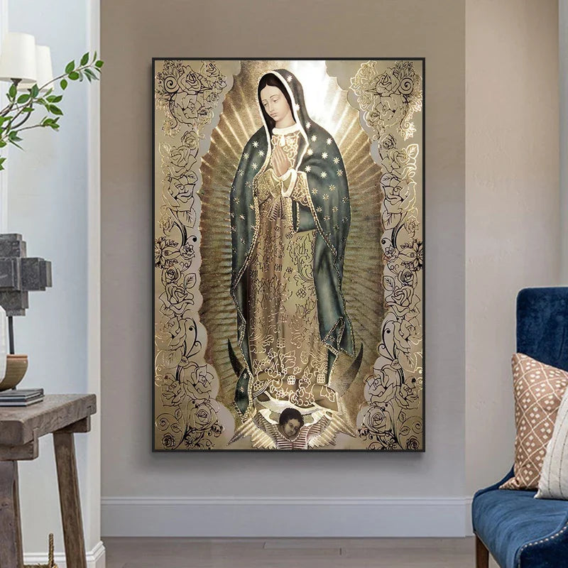 Quadro Canvas em Algodão Virgem Maria