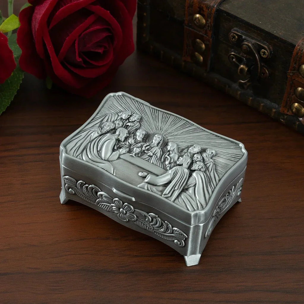 Porta-jóias Última Ceia de Metal - Presente Criativo