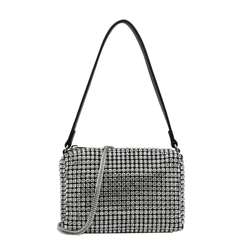 Bolsa Feminina Compacta Cravejada - Luxury
