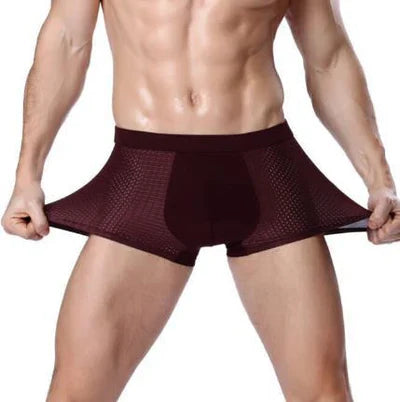 (8 Cuecas Pelo Preço de 4) Cueca Box com Tecido Respirável + Carteira Slim + Relógio All Black