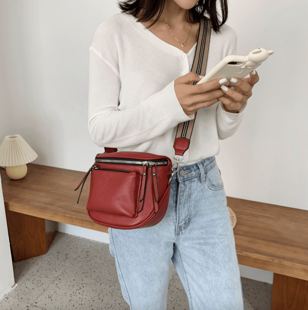 Bolsa Oxana de Couro Alça Transversal