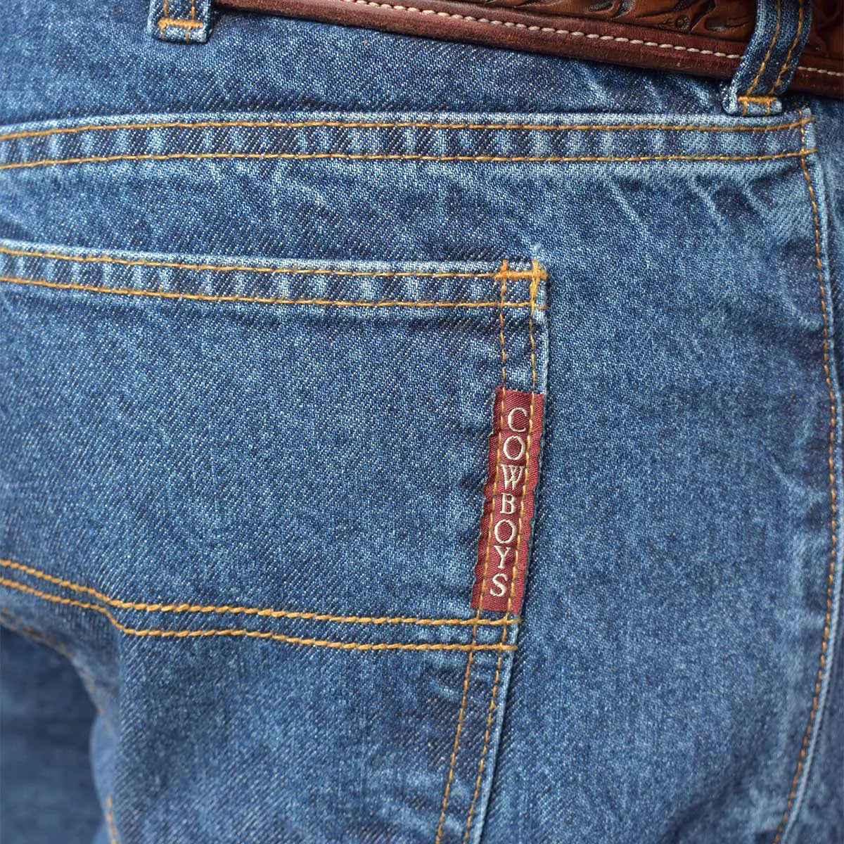 Kit 2 Calças Jeans Masculinas Country Fio a Fio de Alfaiataira + BRINDES: Chapéu, Cinto e Carteira