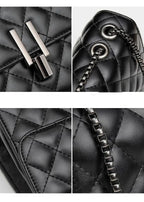 Bolsa Virginia de Couro Legítimo com Alça de Corrente